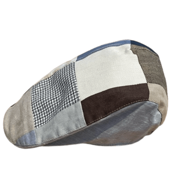 Hanna Hats Linen Donegal Touring Cap - Patchwork - The Celtic Gift Store - Hats