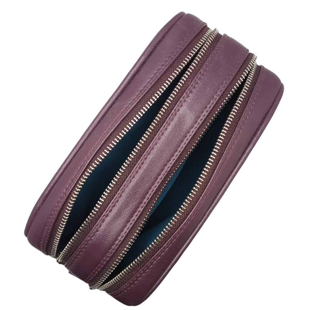 Harris Tweed Camera Bag- Pink and Blue Tartan
