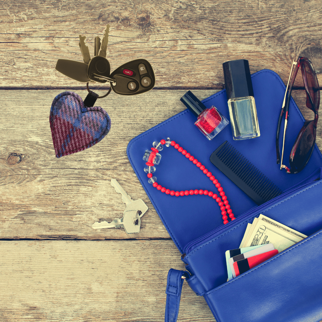 Harris Tweed Heart Keyring - Pink and Blue Tartan - The Celtic Gift Store - Gift