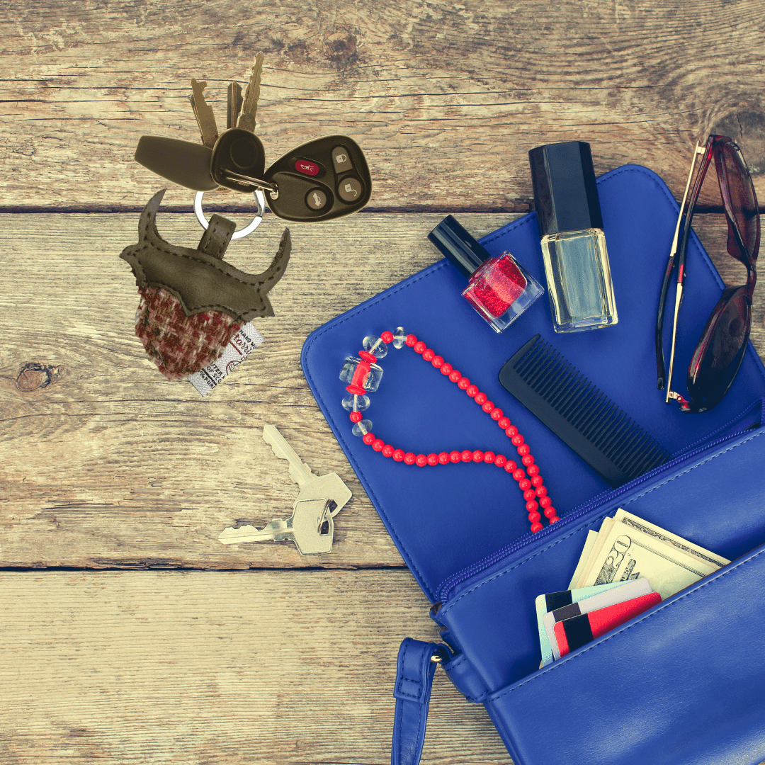 Harris Tweed Highland Cow Keyring - Maple Check - The Celtic Gift Store - Gift