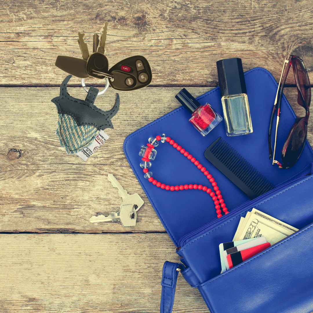 Harris Tweed Highland Cow Keyring - Turquoise Herringbone - The Celtic Gift Store - Gift