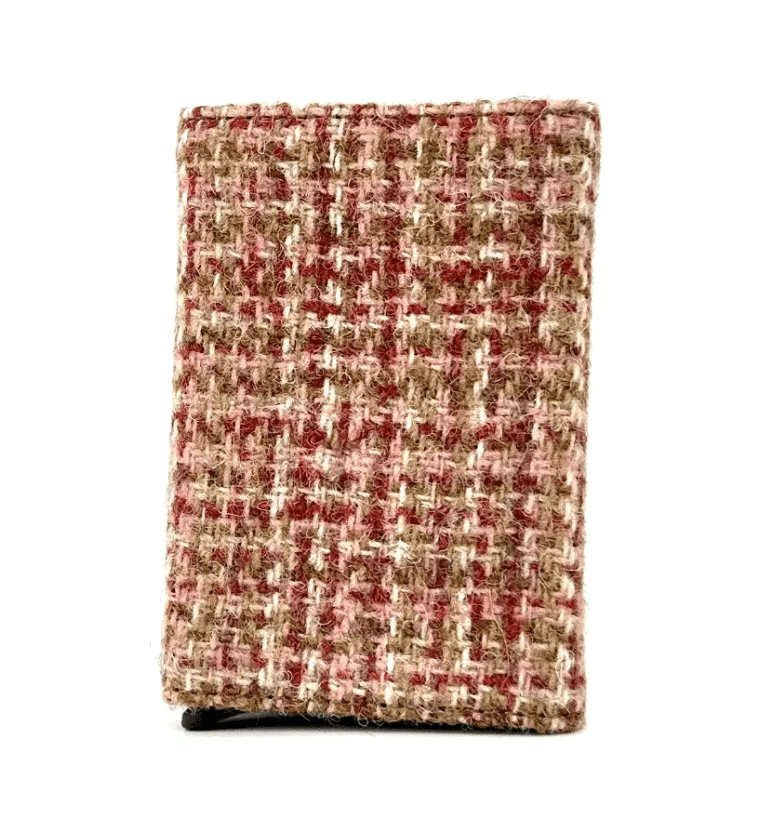 Harris Tweed Pop Up Card Holder - Maple Check - The Celtic Gift Store - Apparel & Accessories