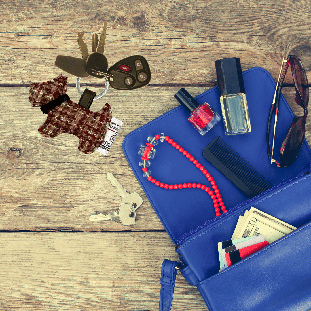 Harris Tweed Scottie Dog Keyring - Maple Check - The Celtic Gift Store - Gift