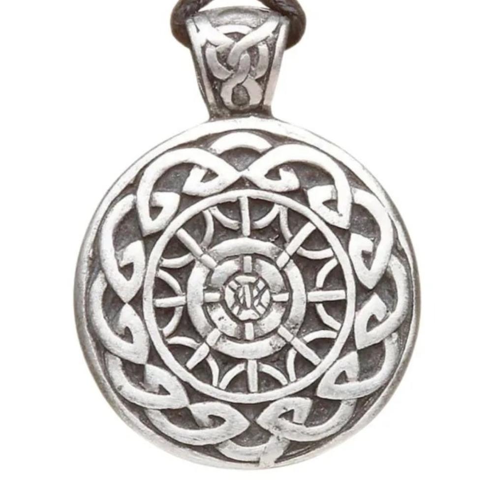 Heritage Collection Pewter Celtic Mandala Necklace