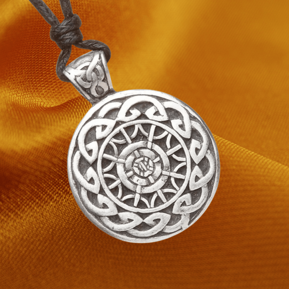 Heritage Collection Pewter Celtic Mandala Necklace