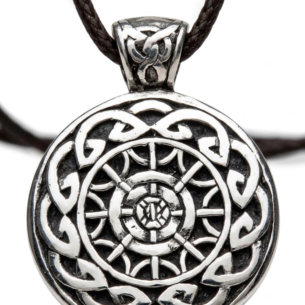 Heritage Collection Pewter Celtic Mandala Necklace