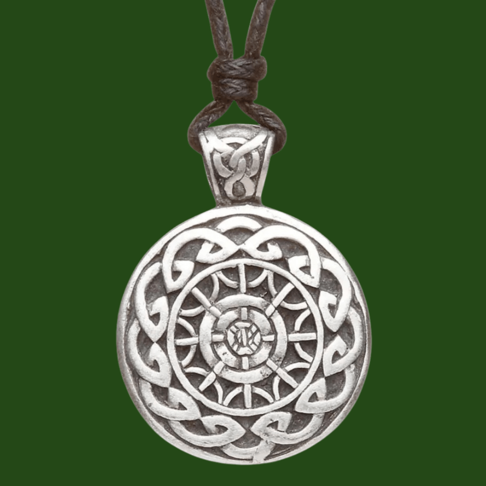 Heritage Collection Pewter Celtic Mandala Necklace