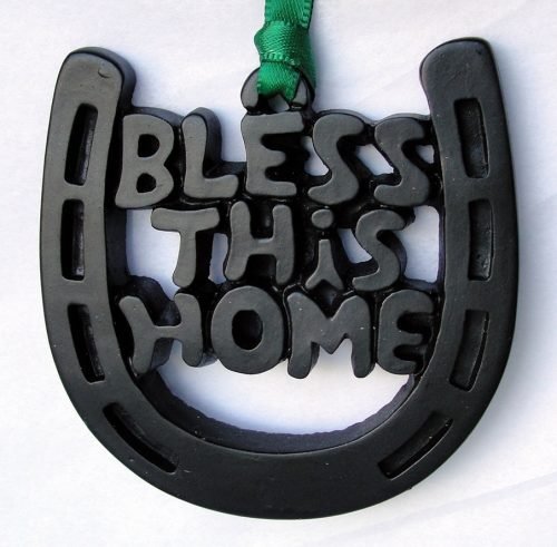 Horseshoe Bless This Home Turf Ornament - The Celtic Gift Store - Decor