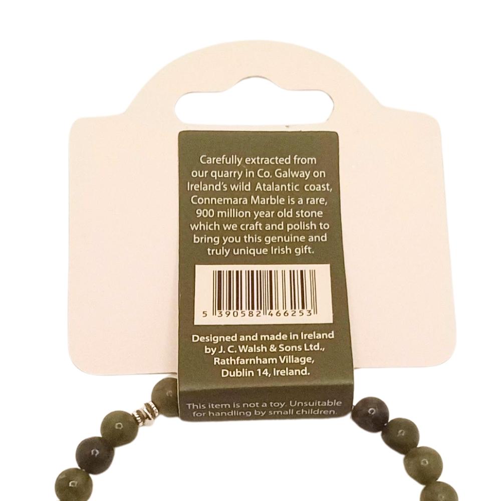 Horseshoe Connemara Marble Trinity Bracelet