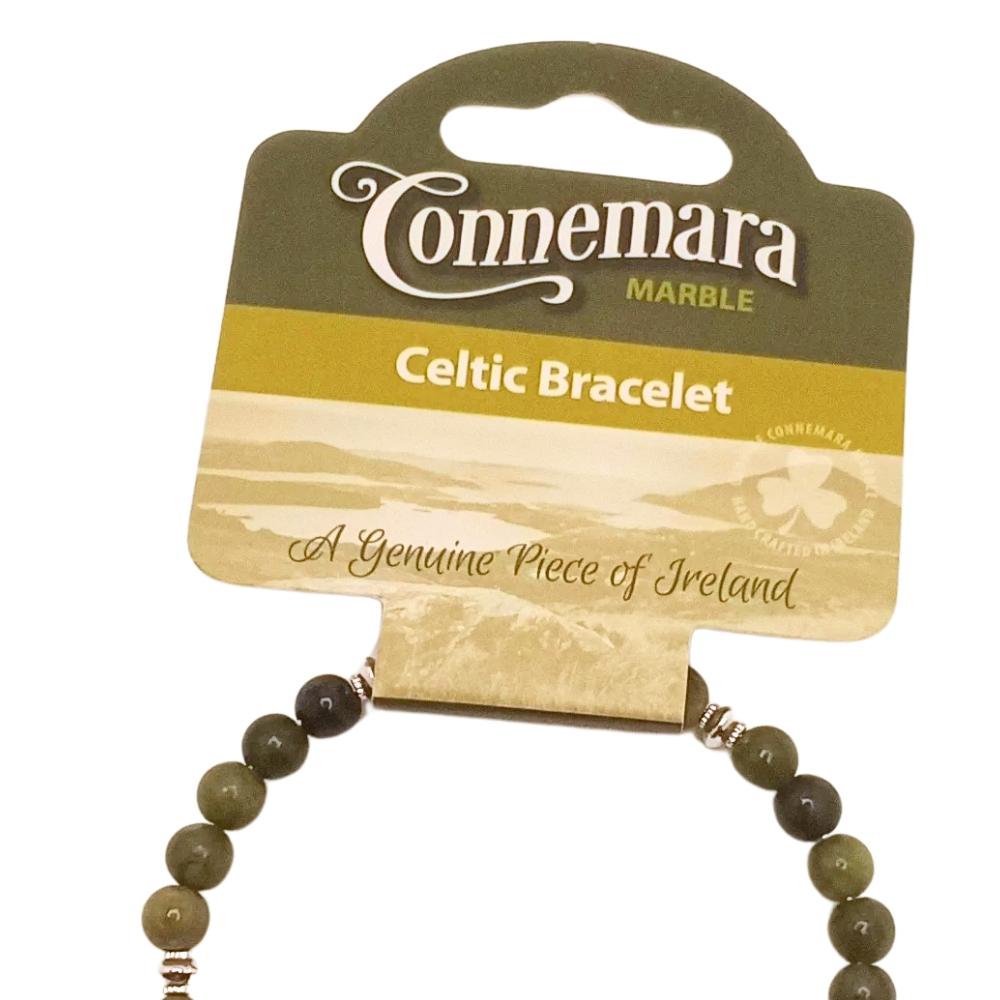 Horseshoe Connemara Marble Trinity Bracelet