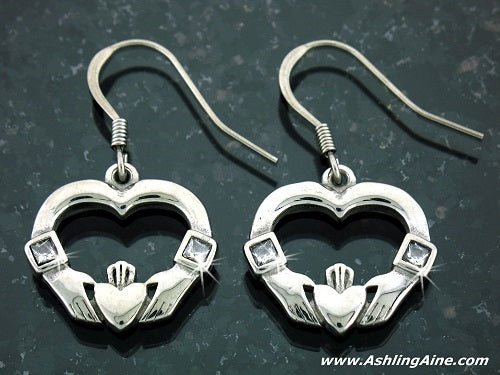 I Give You My Heart Stainless Steel Claddagh Earrings - The Celtic Gift Store - Earrings