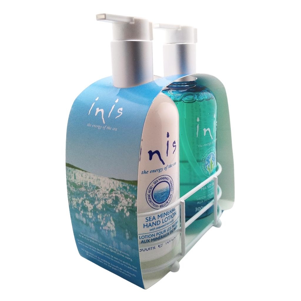 Inis Hand Care Caddy- Sea Mineral Handwash and Hand Lotion 10fl.oz