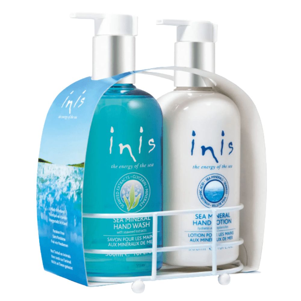 Inis Hand Care Caddy - Sea Mineral Handwash and Hand Lotion 10fl.oz