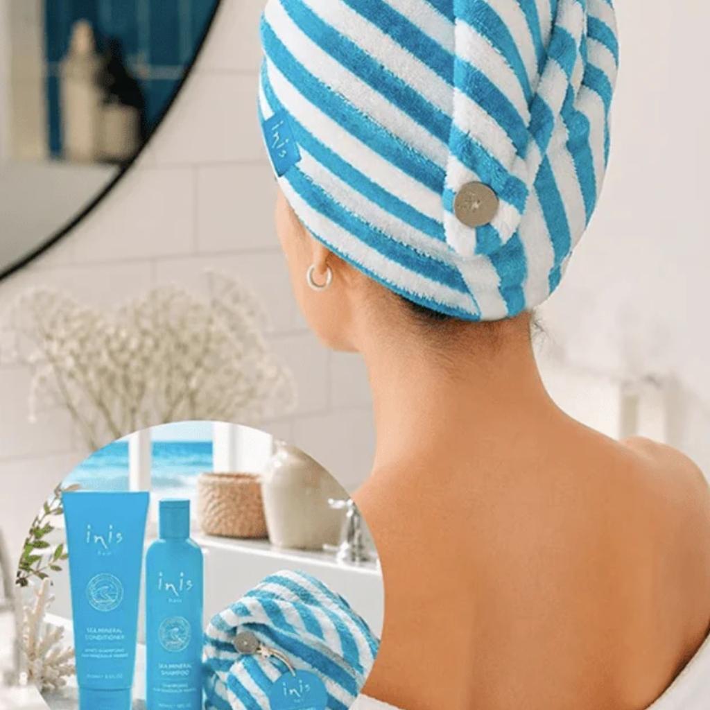 Inis Microfiber Hair Towel Wrap