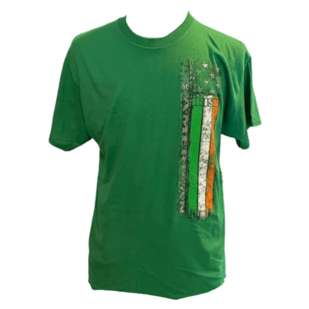 Ireland American Flag T-Shirt Green - The Celtic Gift Store - Mens