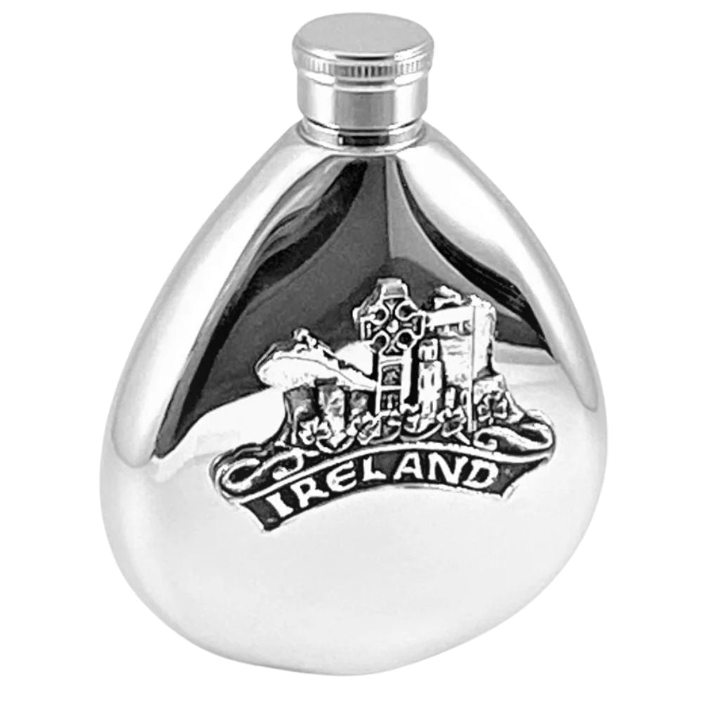 Ireland Pewter Whiskey Flask - The Celtic Gift Store - Drinkware
