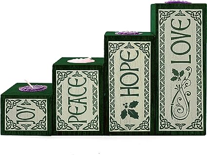 Irish Advent Pillar Set - The Celtic Gift Store - 