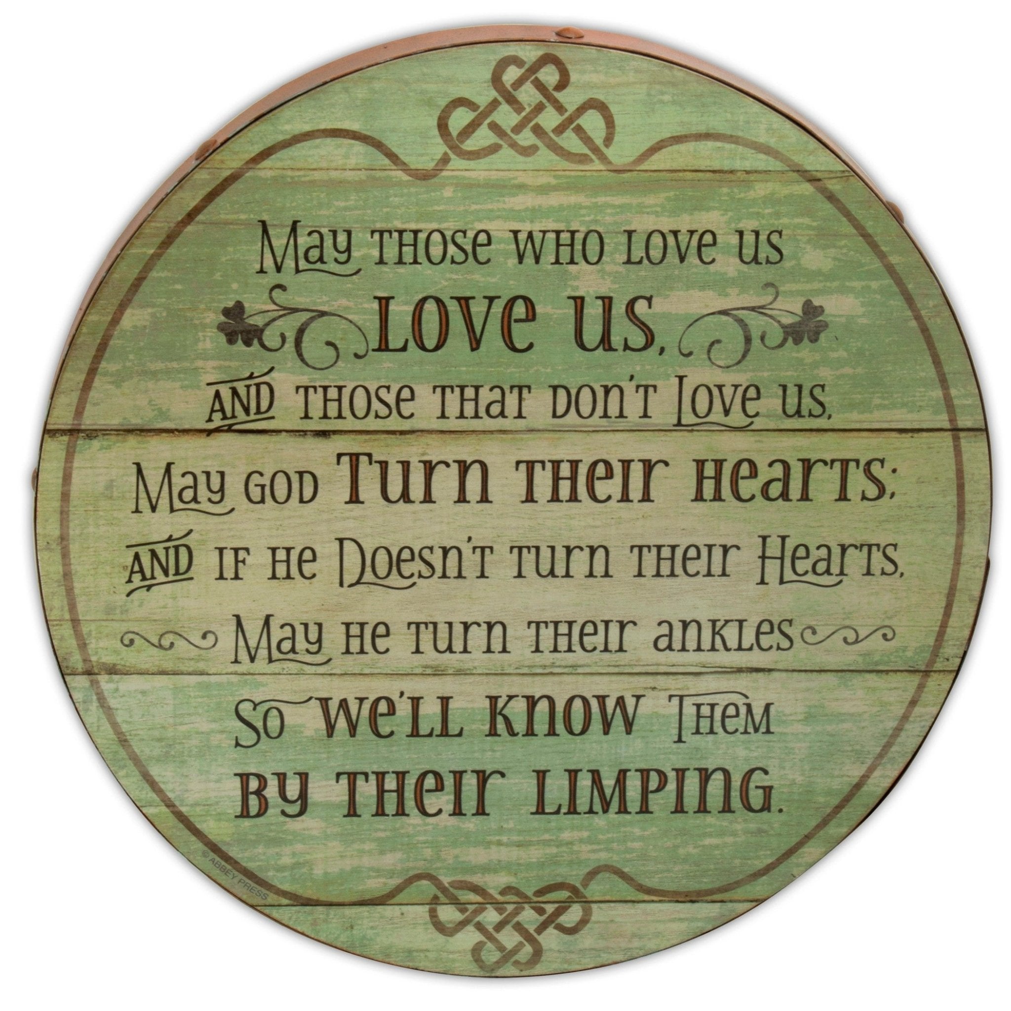Irish Blessing Barrel Plaque - The Celtic Gift Store - Decor