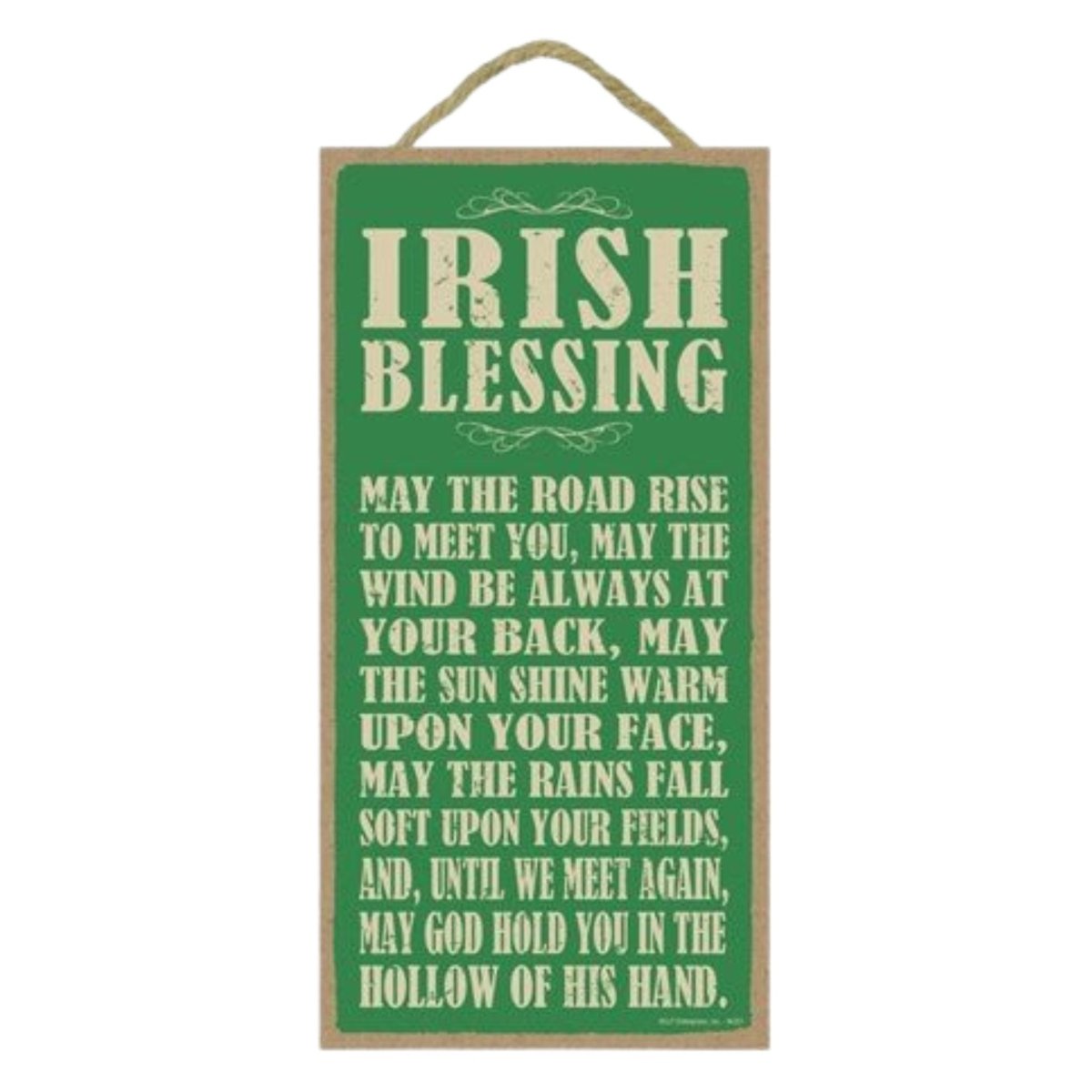 Irish Blessing May The Road Rise 5x10 Sign - The Celtic Gift Store - Decor