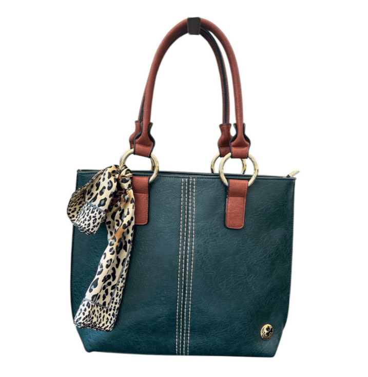 Irish Claddagh Large Tote Bag - Hunter Green - The Celtic Gift Store - Handbags