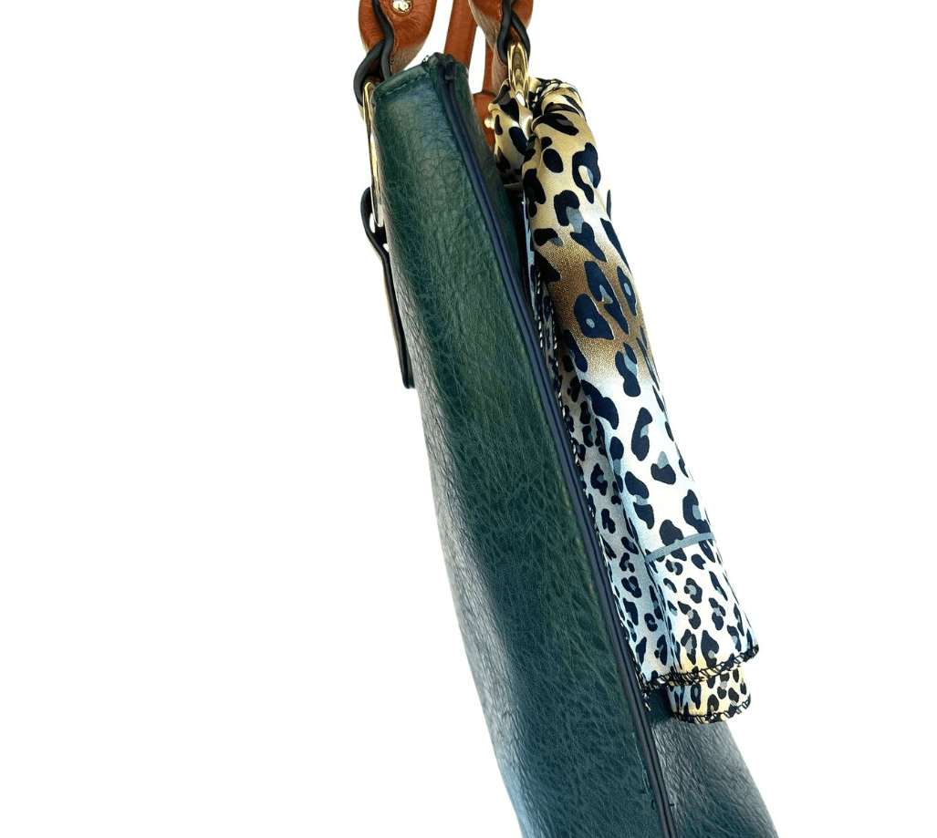 Irish Claddagh Large Tote Bag - Hunter Green - The Celtic Gift Store - Handbags