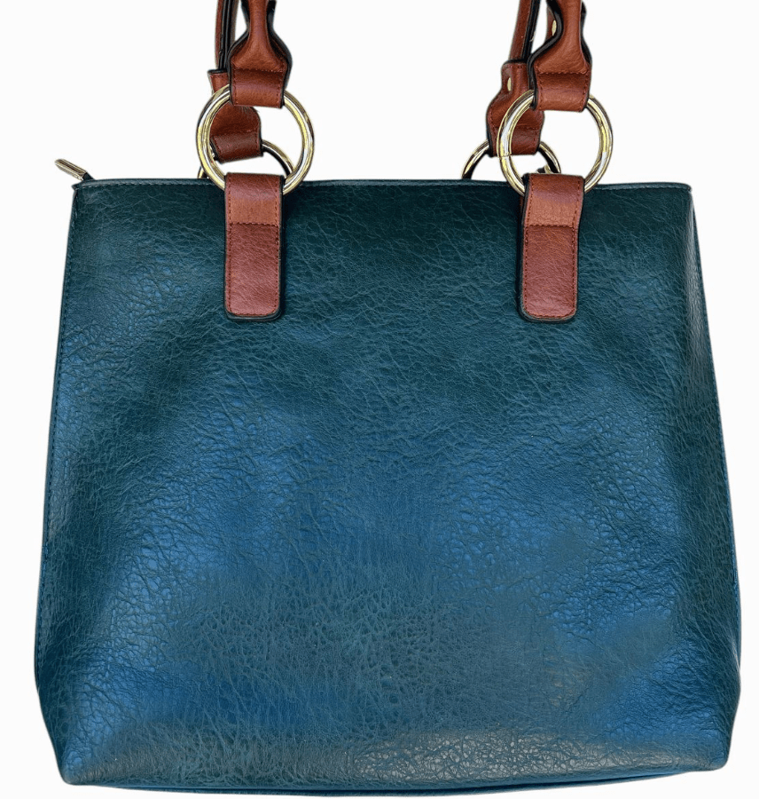 Irish Claddagh Large Tote Bag - Hunter Green - The Celtic Gift Store - Handbags