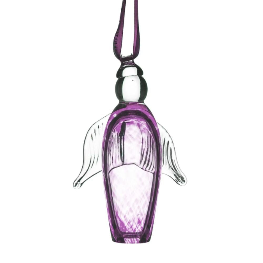Irish Handmade Glass Company Amethyst Angel Ornament - The Celtic Gift Store - Home and Gift