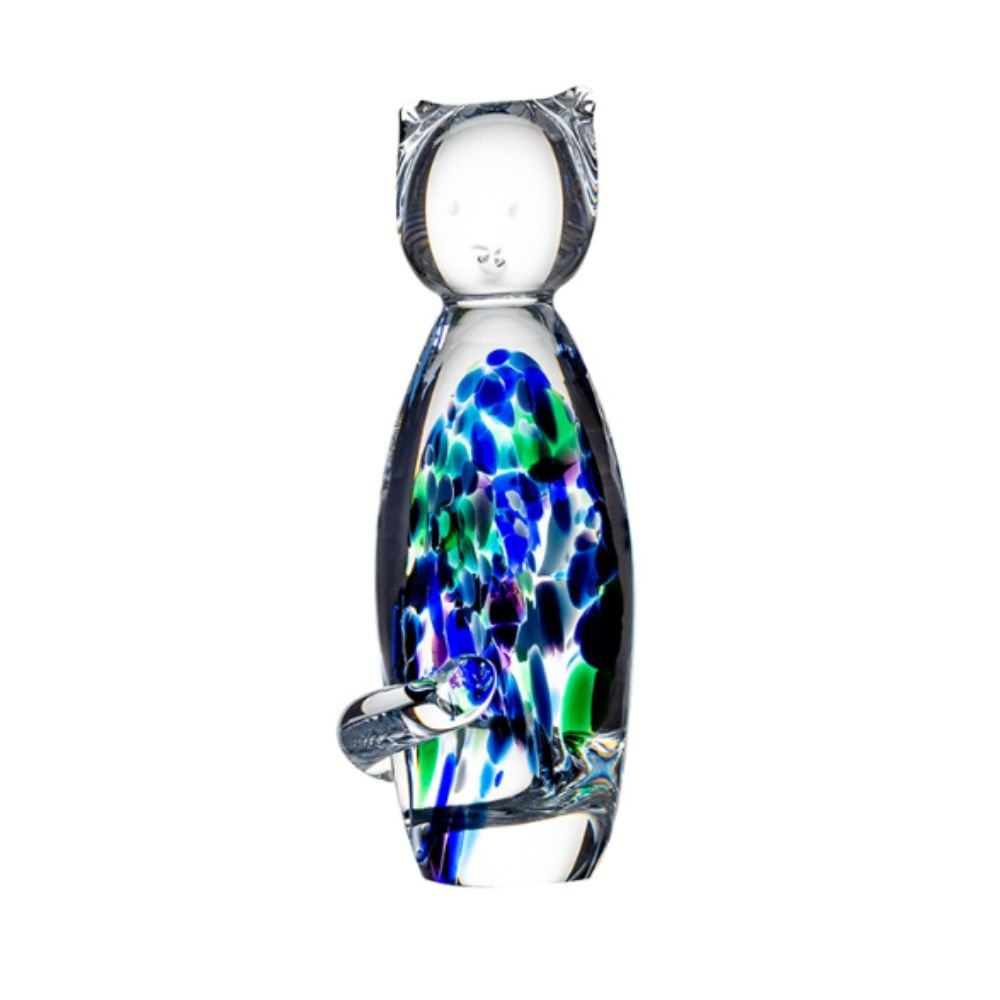 Irish Handmade Glass Company Celtic Atlantic Glass Cat - The Celtic Gift Store - Home and Gift