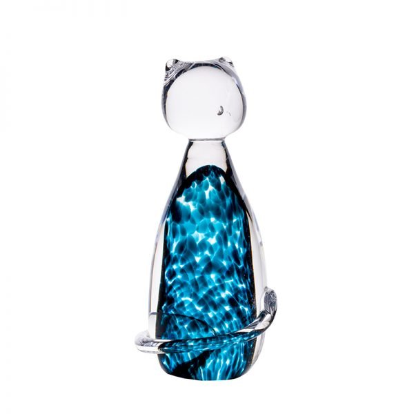 Irish Handmade Glass Company Celtic Meadow Glass Cat - The Celtic Gift Store - Decor