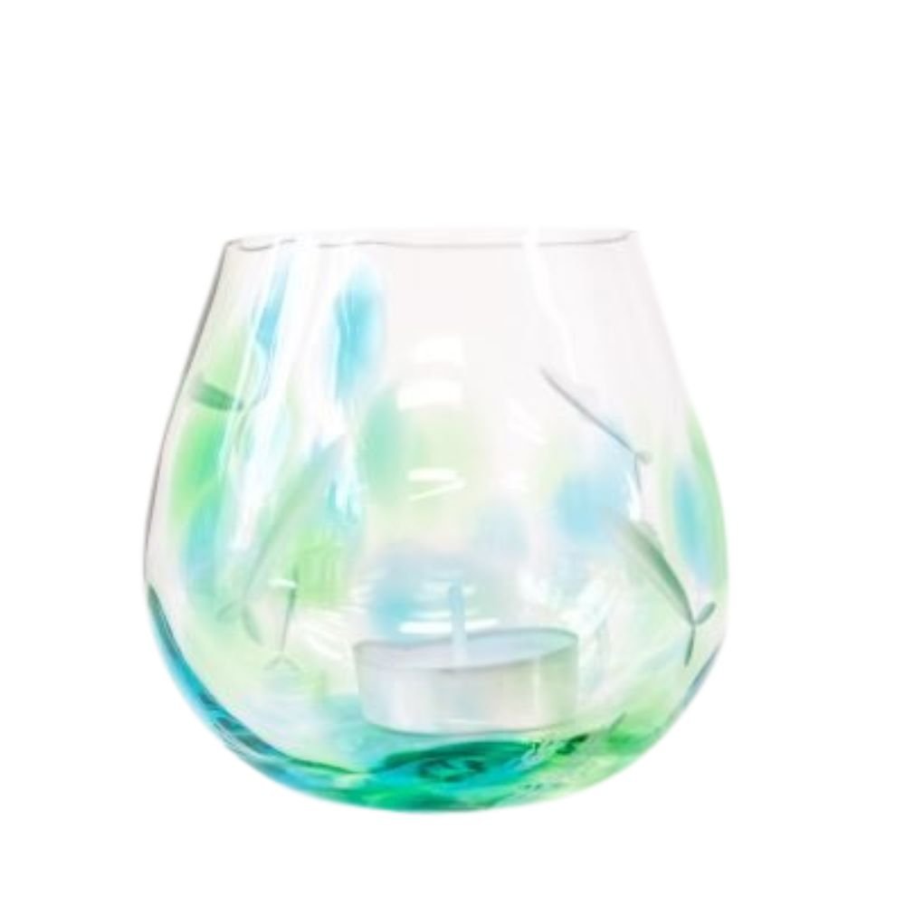 Irish Handmade Glass Company Seagrass Tealight Votive - The Celtic Gift Store - Decor