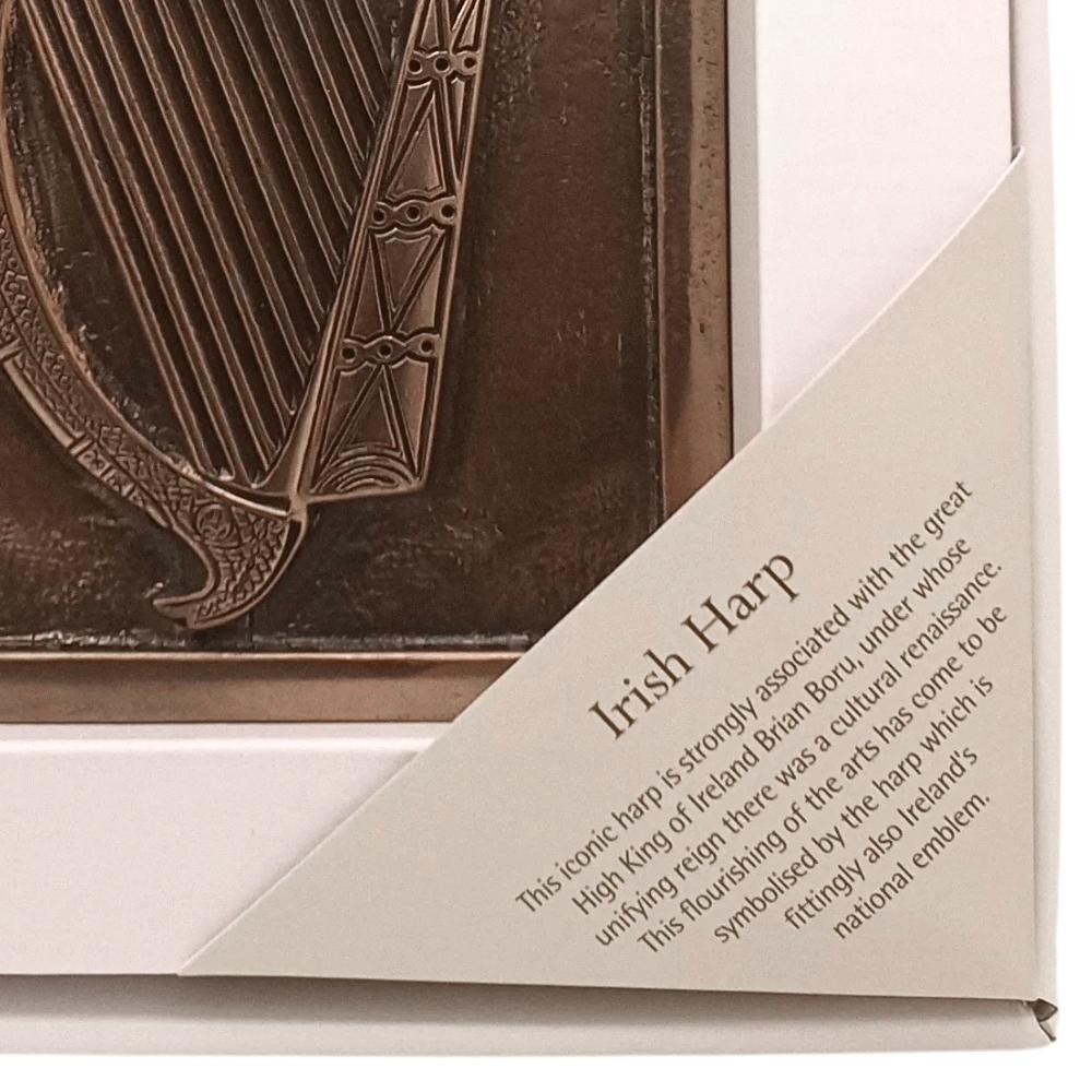 Irish Harp Bronze Wall Plaque