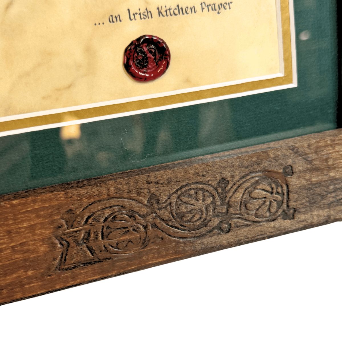 Irish Kitchen Prayer in Wooden Frame