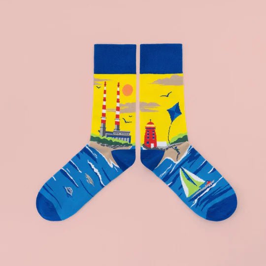 Irish Landmark Socks - Poolbeg - The Celtic Gift Store - Socks