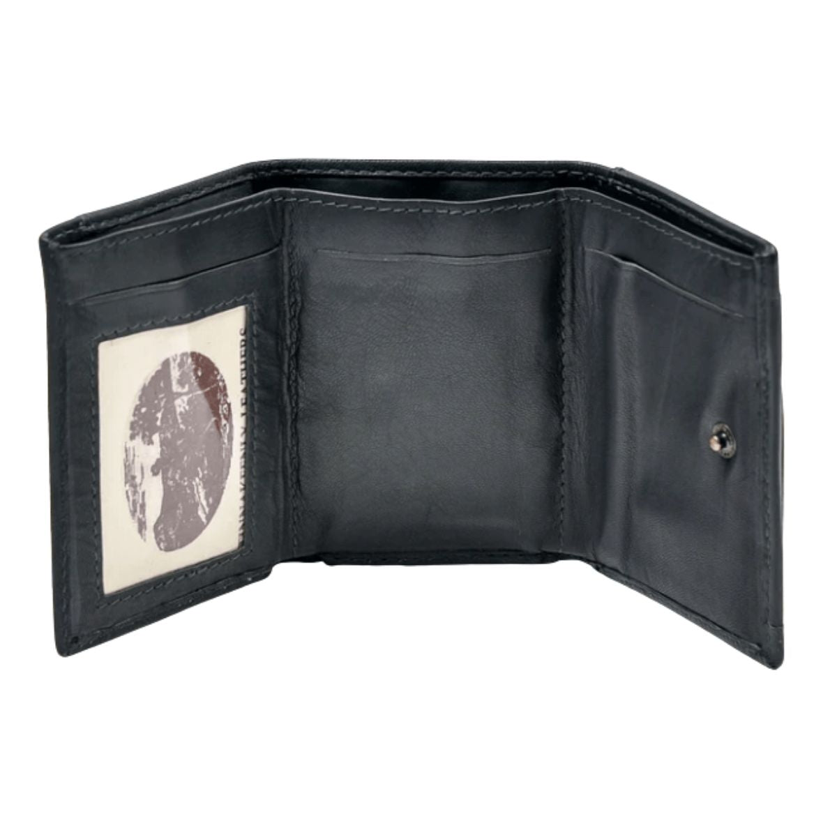 Irish Leather Gold Ireland with Shamrocks Tri - Fold Wallet