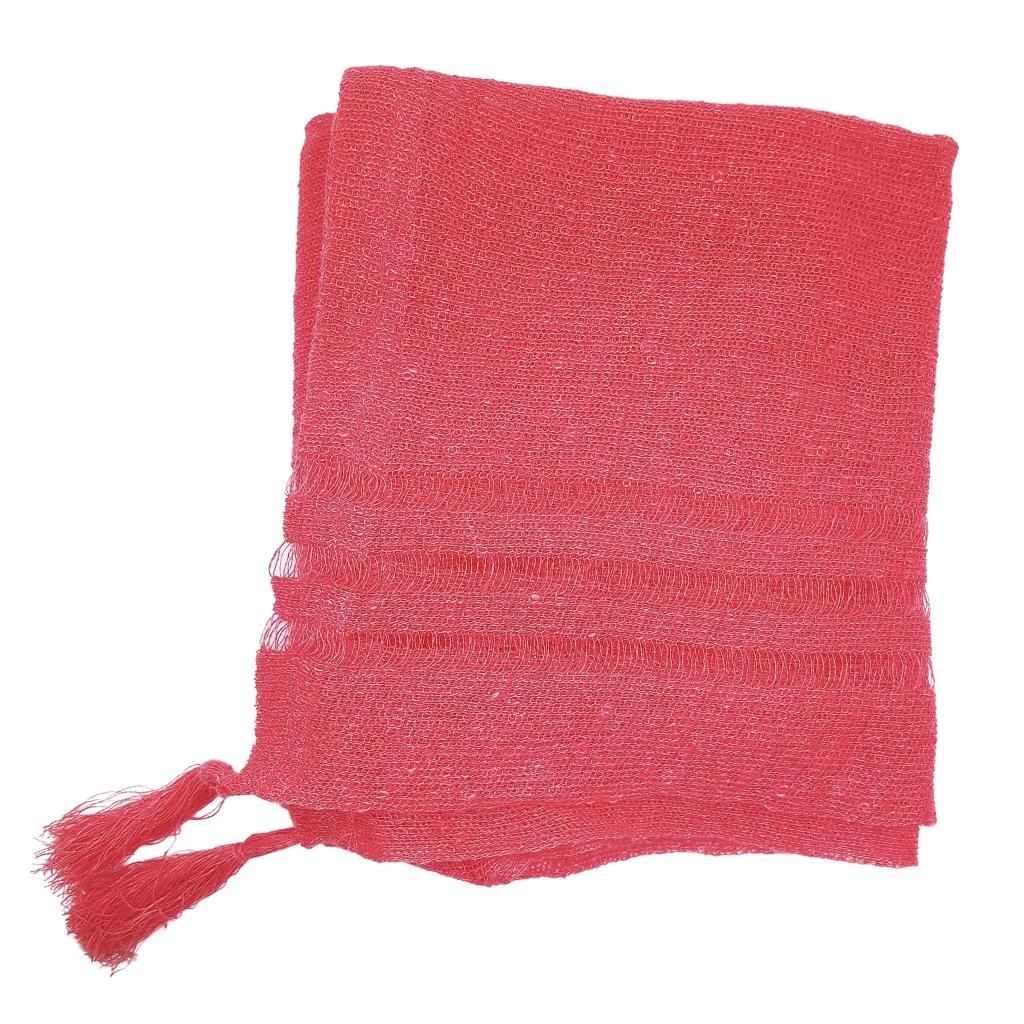 Irish Linen Poncho - Coral by V&S Handmade - Apparel & Accessories