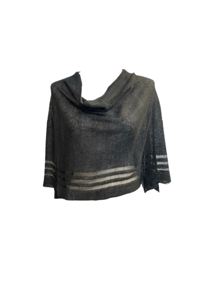 Irish Linen Poncho - Dark Grey - The Celtic Gift Store - Apparel & Accessories