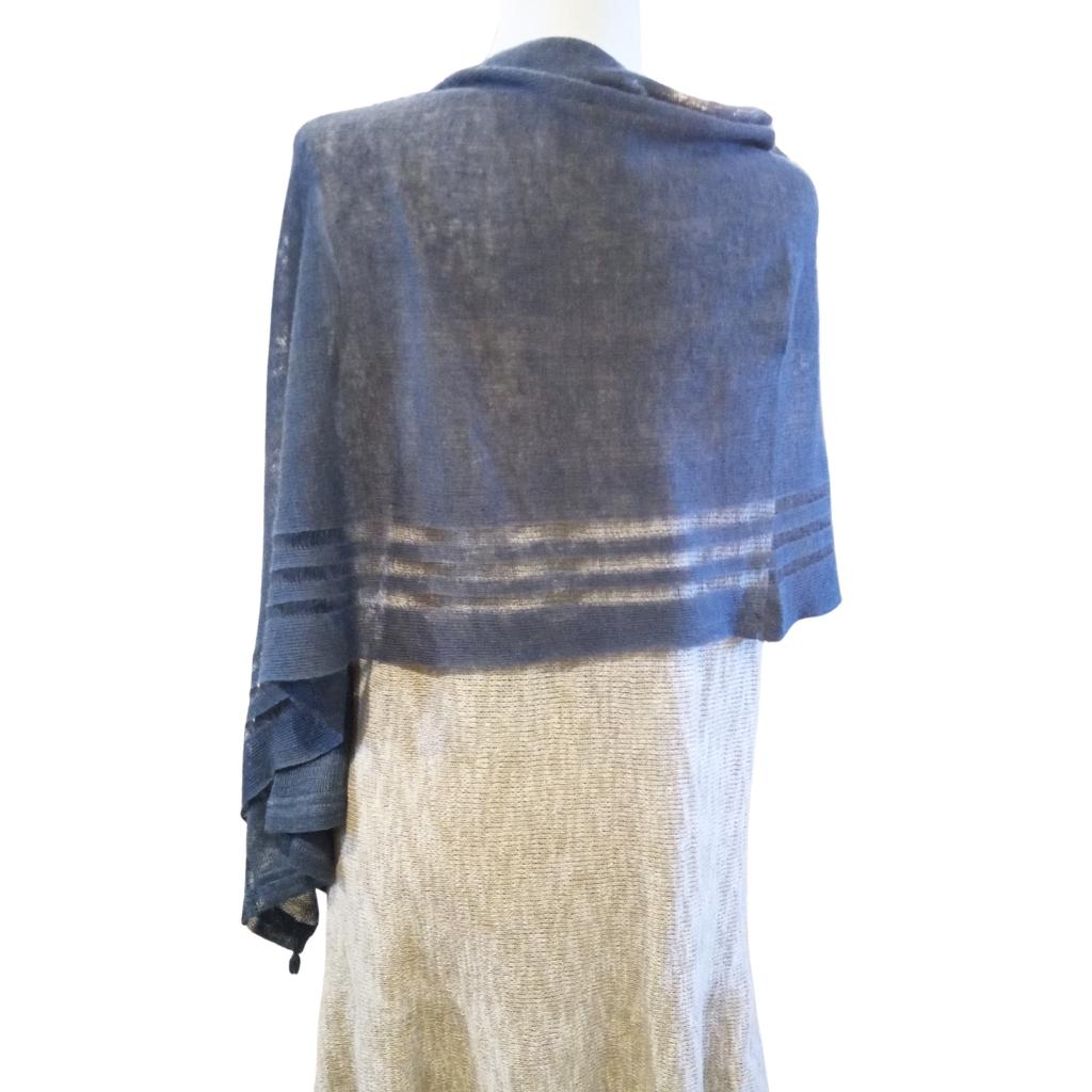Irish Linen Poncho - Dark Grey by V&S Handmade - Apparel & Accessories