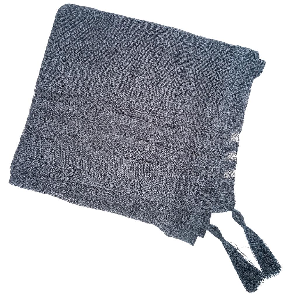 Irish Linen Poncho - Dark Grey by V&S Handmade - Apparel & Accessories