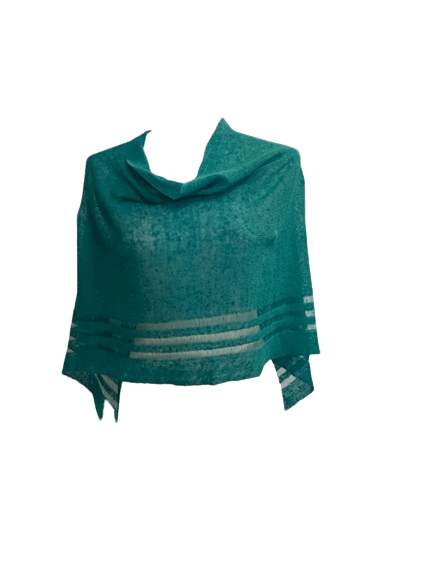 Irish Linen Poncho - Electric - The Celtic Gift Store - Apparel & Accessories