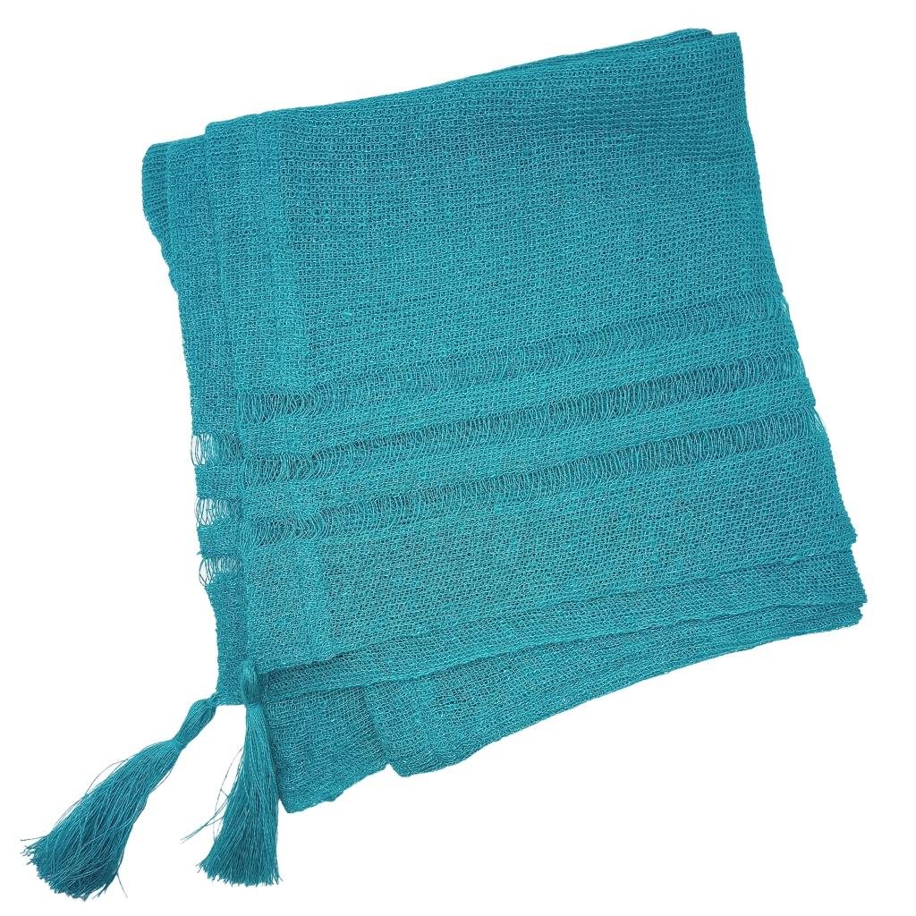 Irish Linen Poncho - Electric by V&S Handmade - Apparel & Accessories