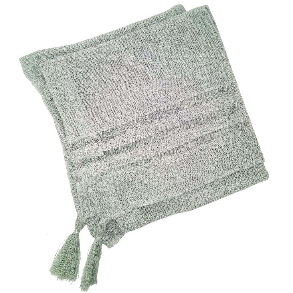 Irish Linen Poncho - Mint by V&S Handmade - Apparel & Accessories