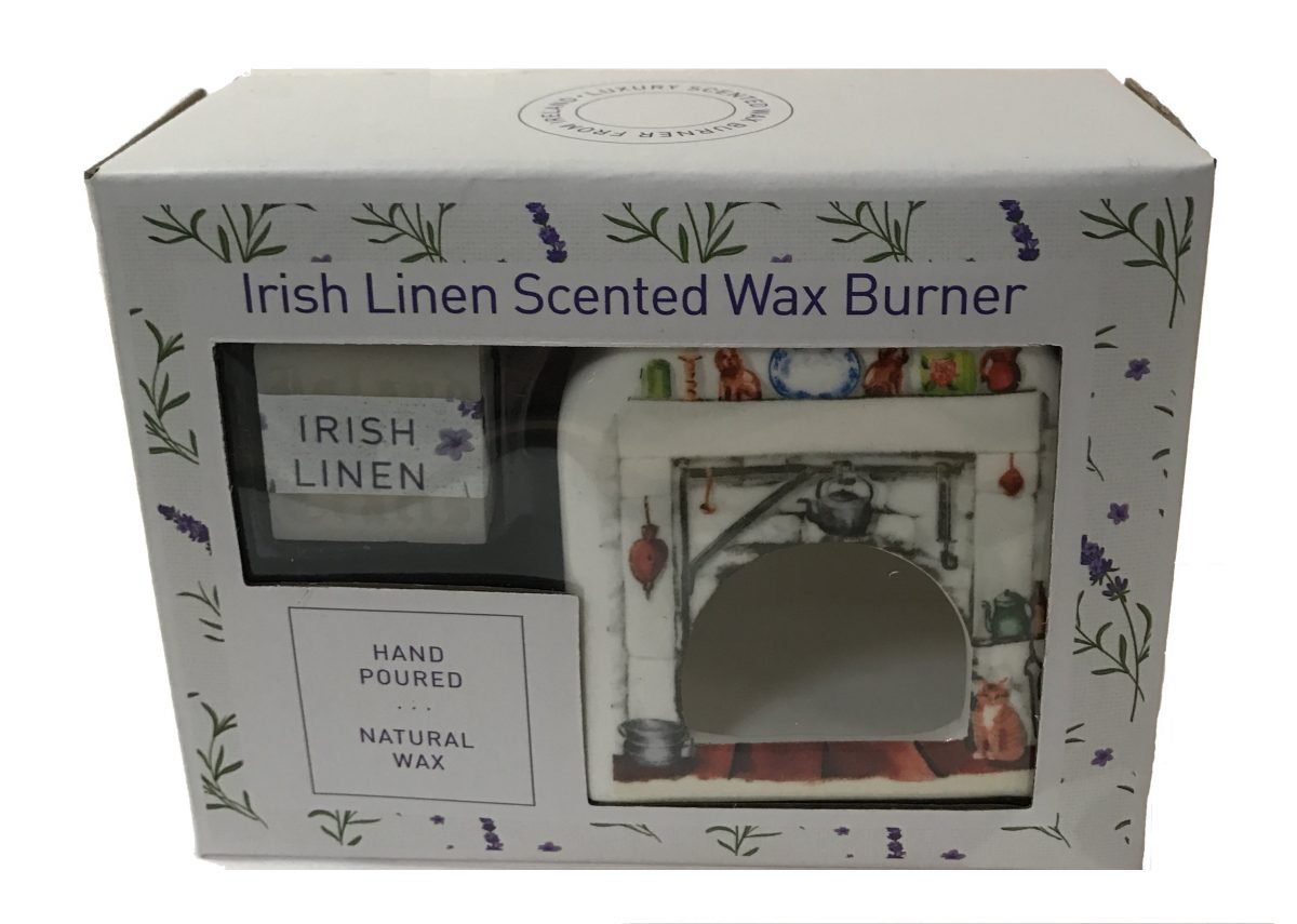 Irish Linen Scented Wax Burner - The Celtic Gift Store - Candles, Wax Melts, Incense