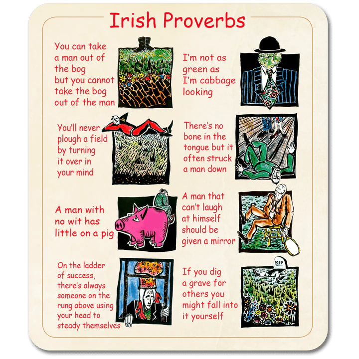 Irish Proverbs Single Coaster - The Celtic Gift Store - Decor