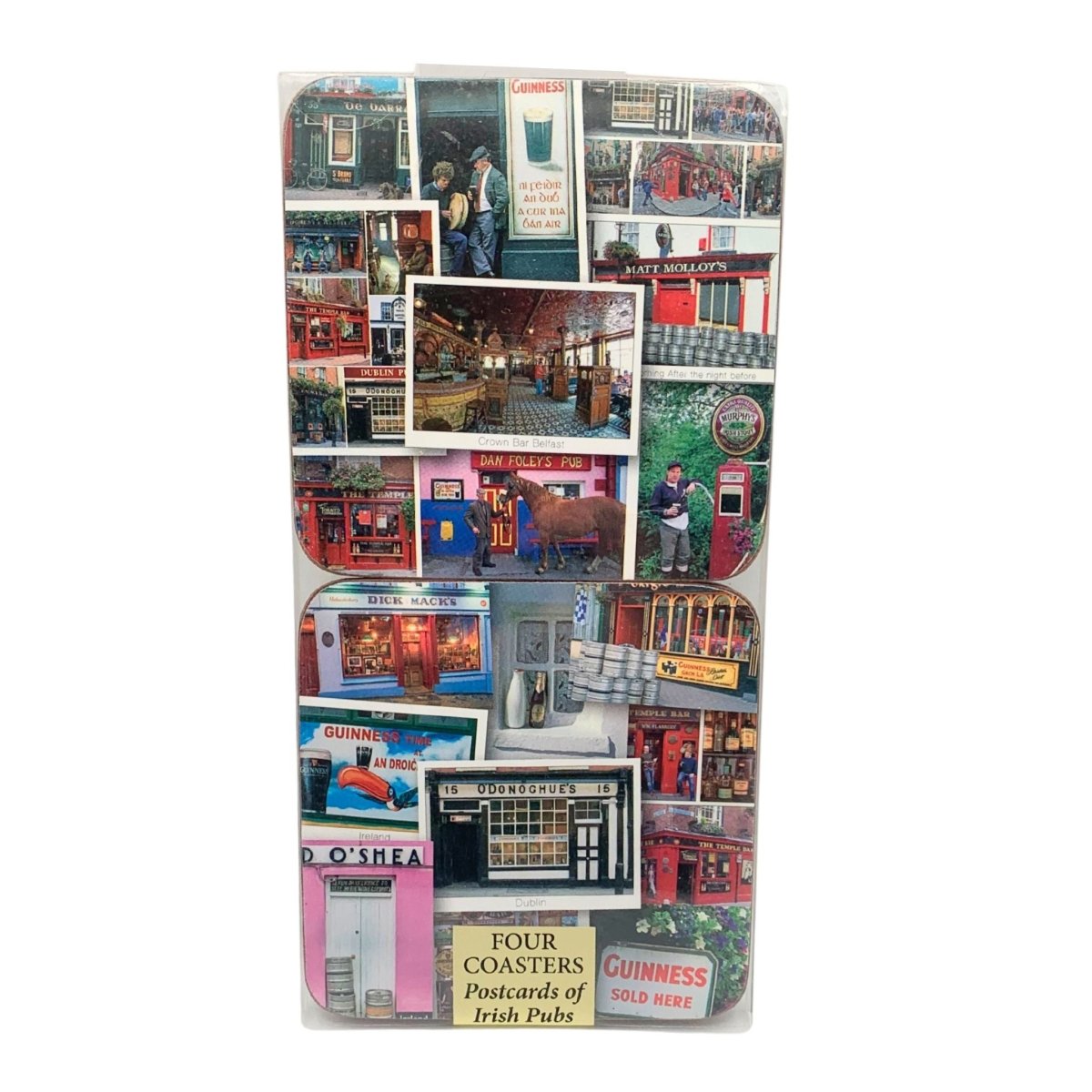 Irish Pubs Postcards Coaster Set - The Celtic Gift Store - Gifts
