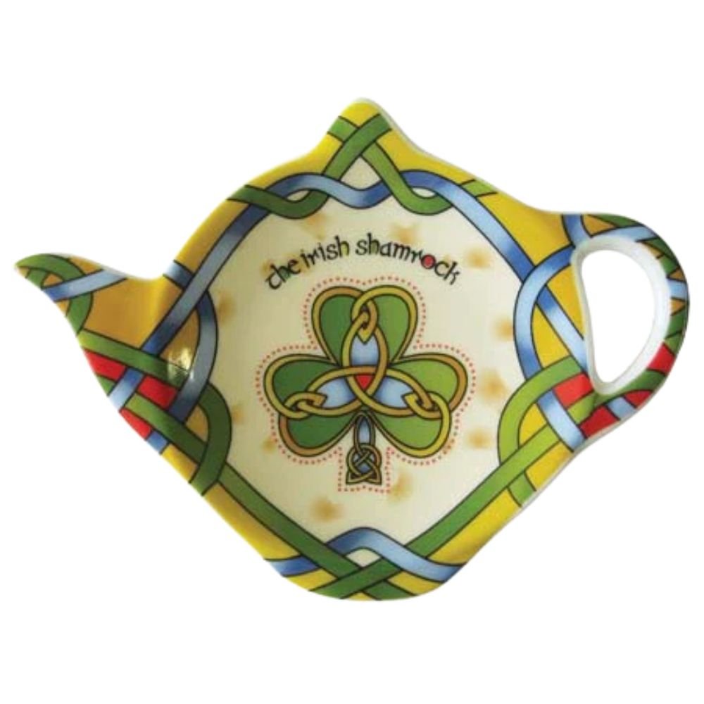 Irish Shamrock Tea Bag Holder - Irish Weave