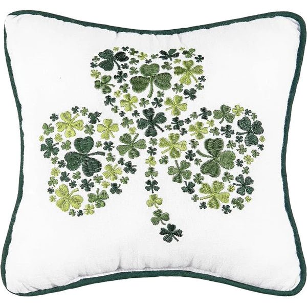 Irish Shamrock Throw Pillow - The Celtic Gift Store - Blankets and Bedding