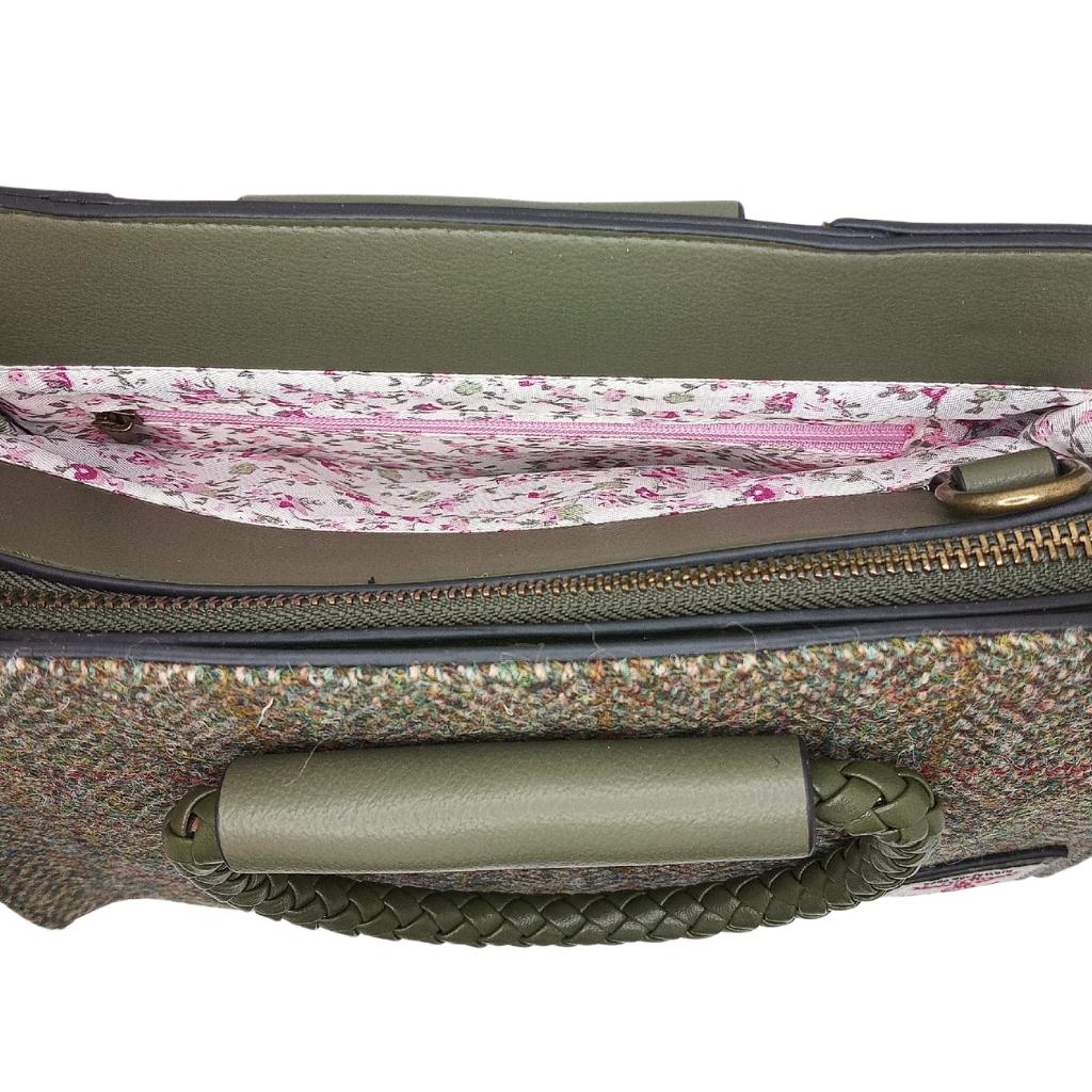 Islander Harris Tweed Arran Tote 'Chestnut Herringbone' by Islander - Handbags
