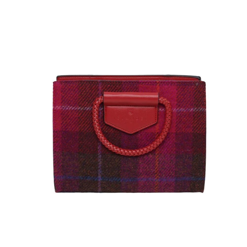 Islander Harris Tweed Arran Tote 'Fuchsia Tartan'