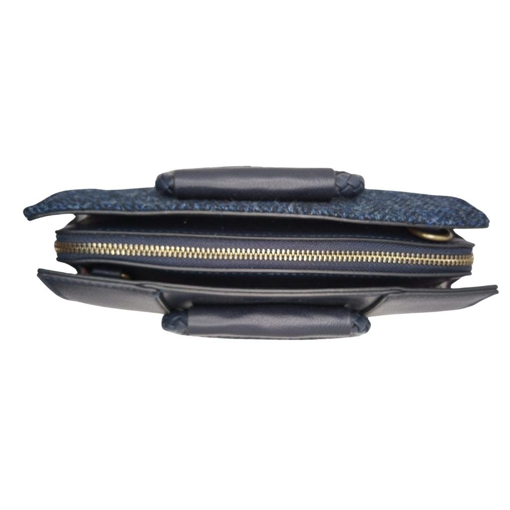 Islander Harris Tweed Arran Tote 'Navy Herringbone' by Islander - Handbags