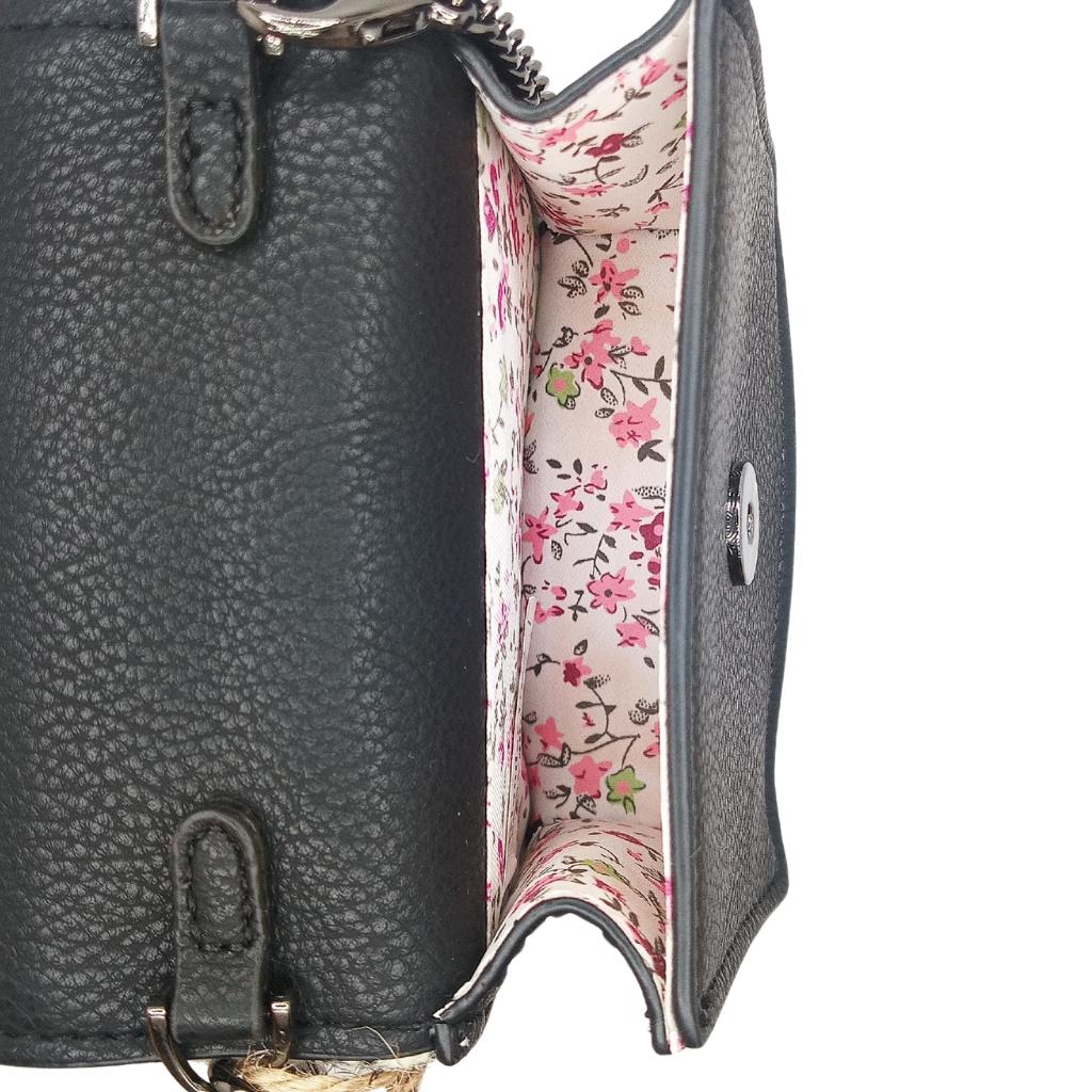 Islander Harris Tweed Card Case 'Black and White Dogstooth'